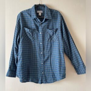 Haband Casual Joe Flannel/Shirt-Blue-Size L